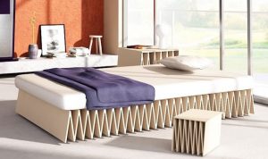 folding cardboard bed 