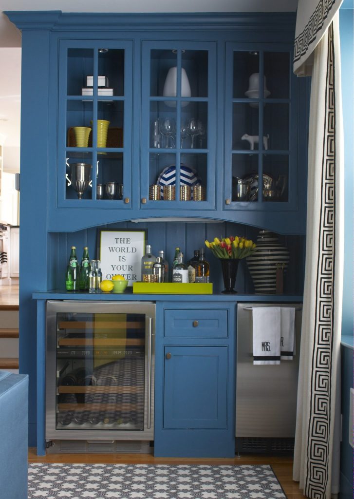 blue pantry bar