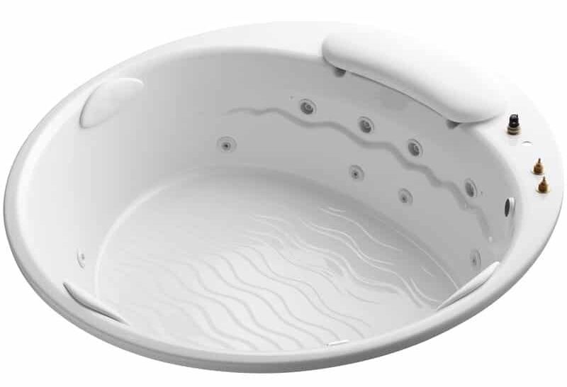 K-1397-H3-0 Riverbath 75" Drop-In Whirlpool with Heater Without Jet Trim