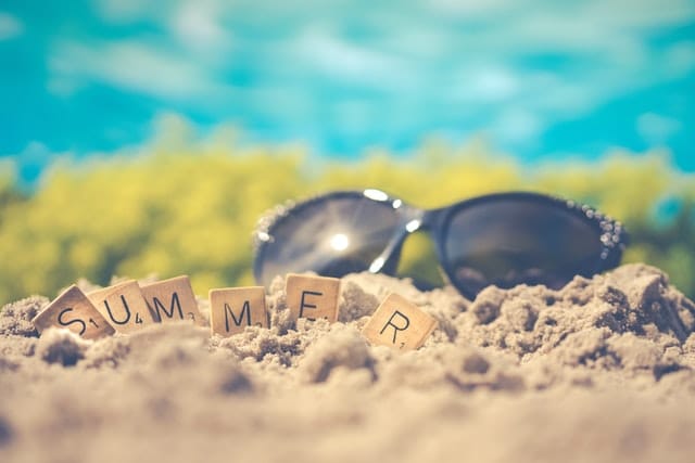 sunglasses in the sand