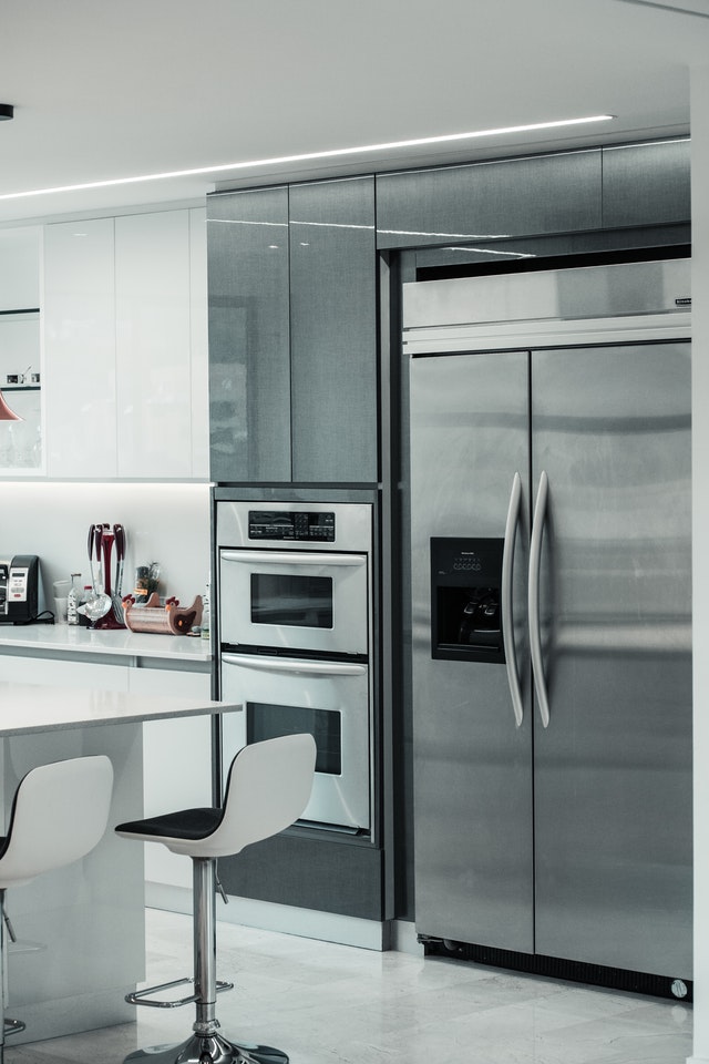 modern kitchen appliances stainless steel